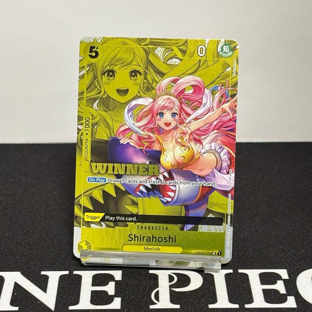 ワンピースカード 英語版 海外限定 しらほし 大会優勝 プロモ winner