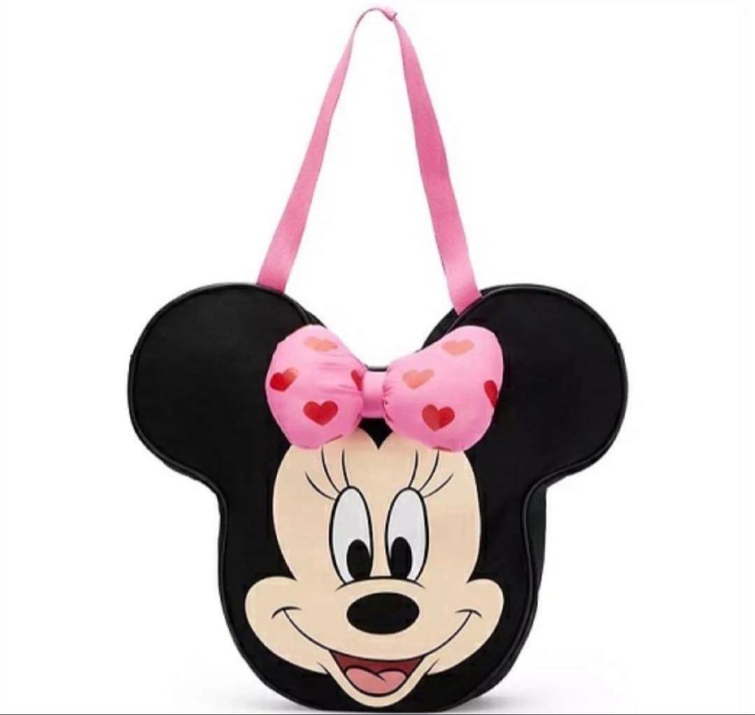日本未発売 ミニー　フェイストートバッグ バレンタイン　トートバッグ　ハート ☆US Disney Store☆ミニー 顔型トートバッグ バレンタイン (Disney