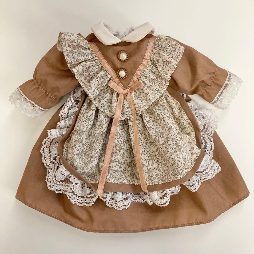 ドール用 洋服 エプロン レース 花柄 人形 ドールハウス ぬいぐるみ