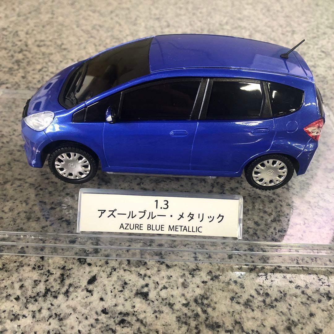 HONDA ホンダ アズールブルーメタリック モデルカー フィット サンプル