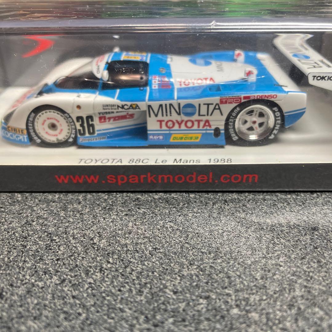 SPARK 1/43 TOYOTA 87C ルマン 1988 SPARK 1/43 TOYOTA 87C ルマン 1988 - メルカリ