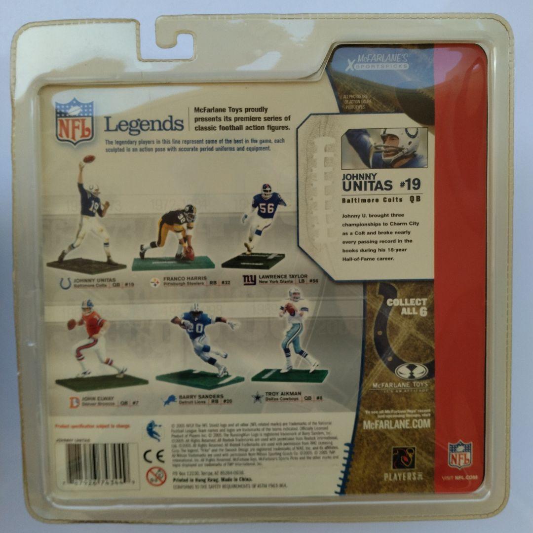 バリアント/未開封品)マクファーレンNFL ジョニー・ユナイタス 2体