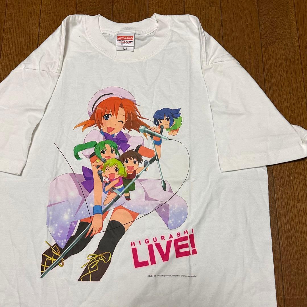 限定100枚 ひぐらしのなく頃に ライブ アニメTシャツ 美少女 ホラー