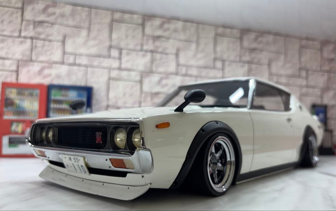 1/12ミニカー　IG 日産スカイラインケンメリ GTRロンシャン深リムカスタム IG0301 1/18 Nissan SKYLINE 2000 GT-R (KPGC110) Silver | LINE UP