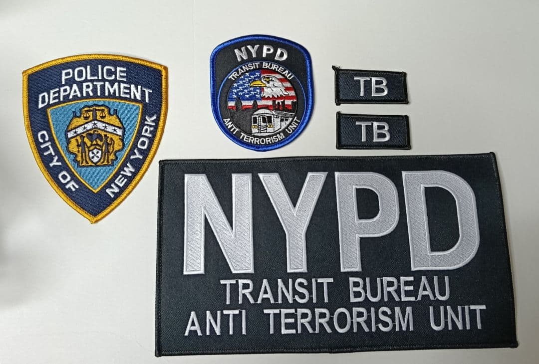 個人装備 NYPD TRANSIT BUREAU ANTI TERRORISOM UNIT NYPD NEW YORK TRANSIT BUREAU ANTI TERRORISM UNIT CLOTH PATCH | eBay