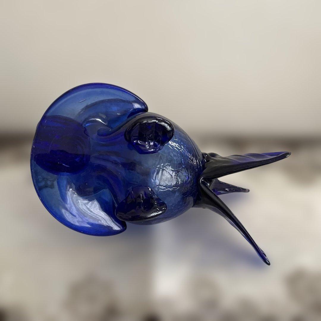 琉球ガラス 魚型オブジェ 灰皿 - メルカリ