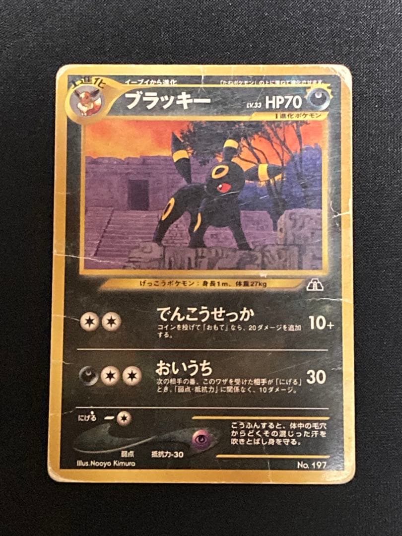 ポケモンカード ネオ ブラッキー LV.33 プレミアムファイル 旧裏 sr