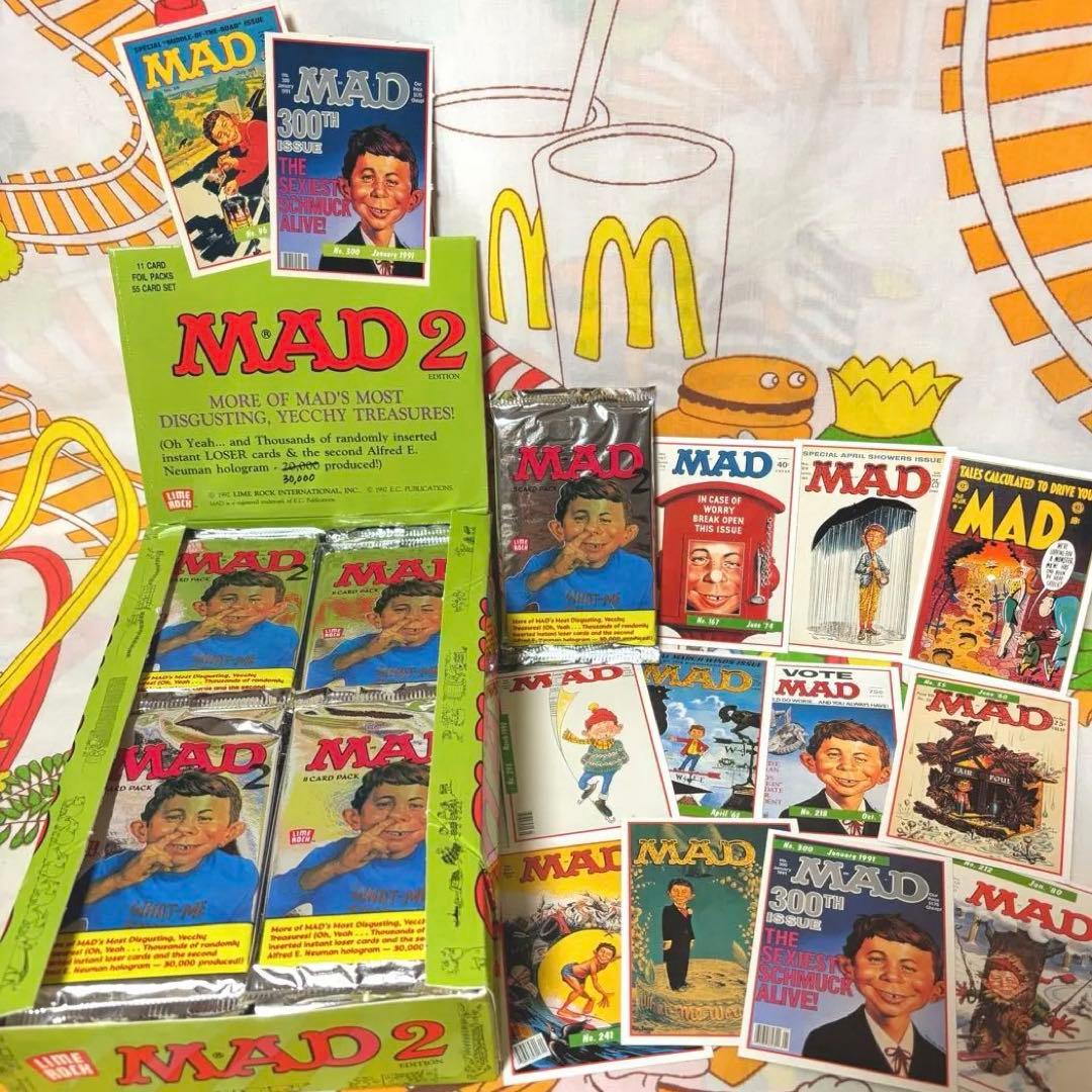 マッドマガジンMAD MAGAZINE 2 トレーディングカード バラ売可 MAD Magazine Series 2 Base Trading Card Set of 55 Cards Lime Rock