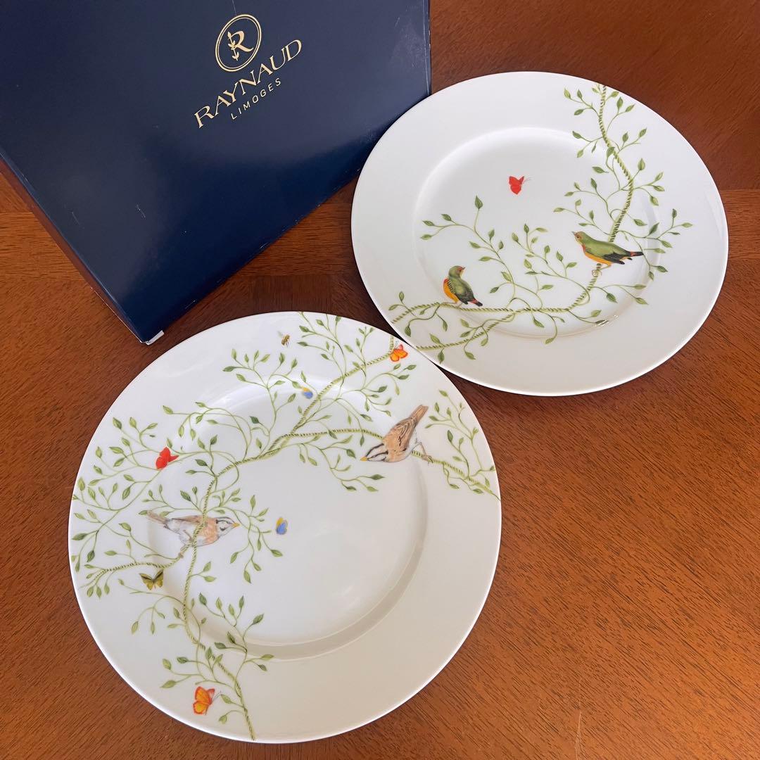 希少品】レイノーリモージュ☆ヒストリーナチュール☆プレート2枚（お