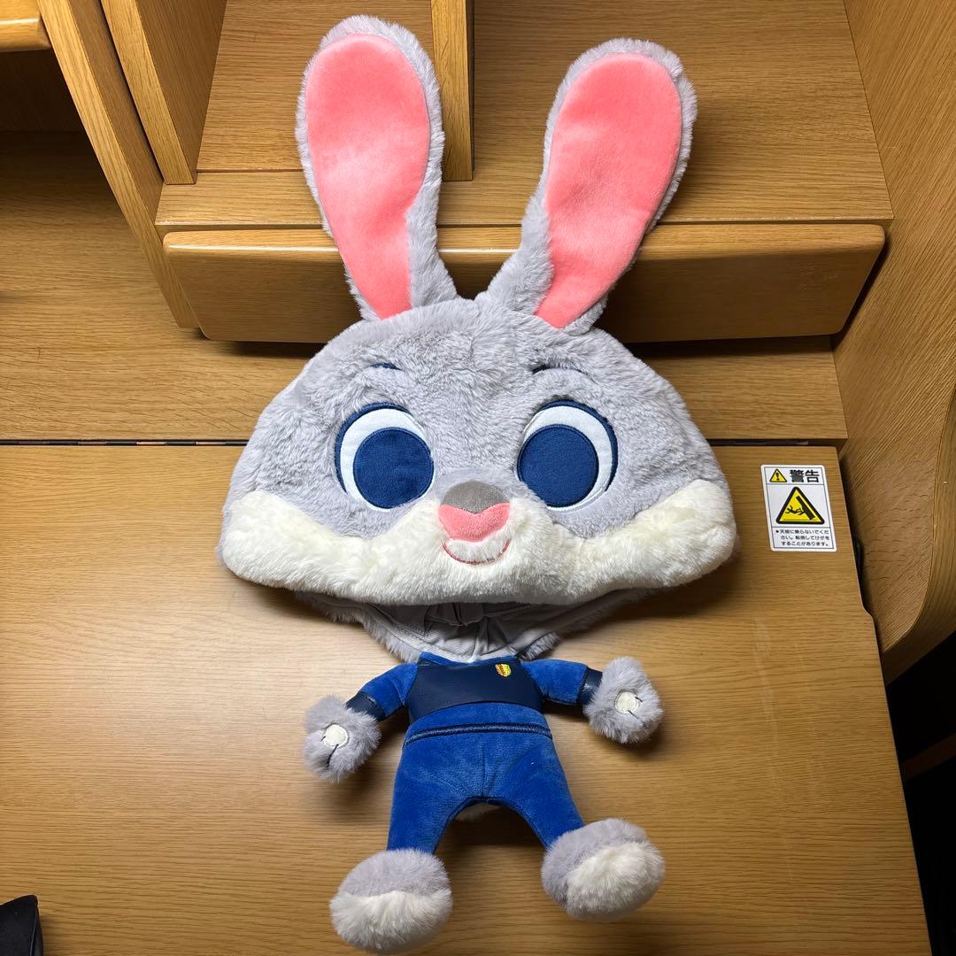 上海ディズニー ズートピア ジュディ・ホップス フード付きぬいぐるみ