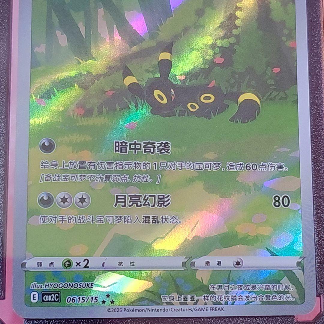 ポケモンカード ブラッキー AR 中国版 海外限定イラスト 宝可梦 ジェム