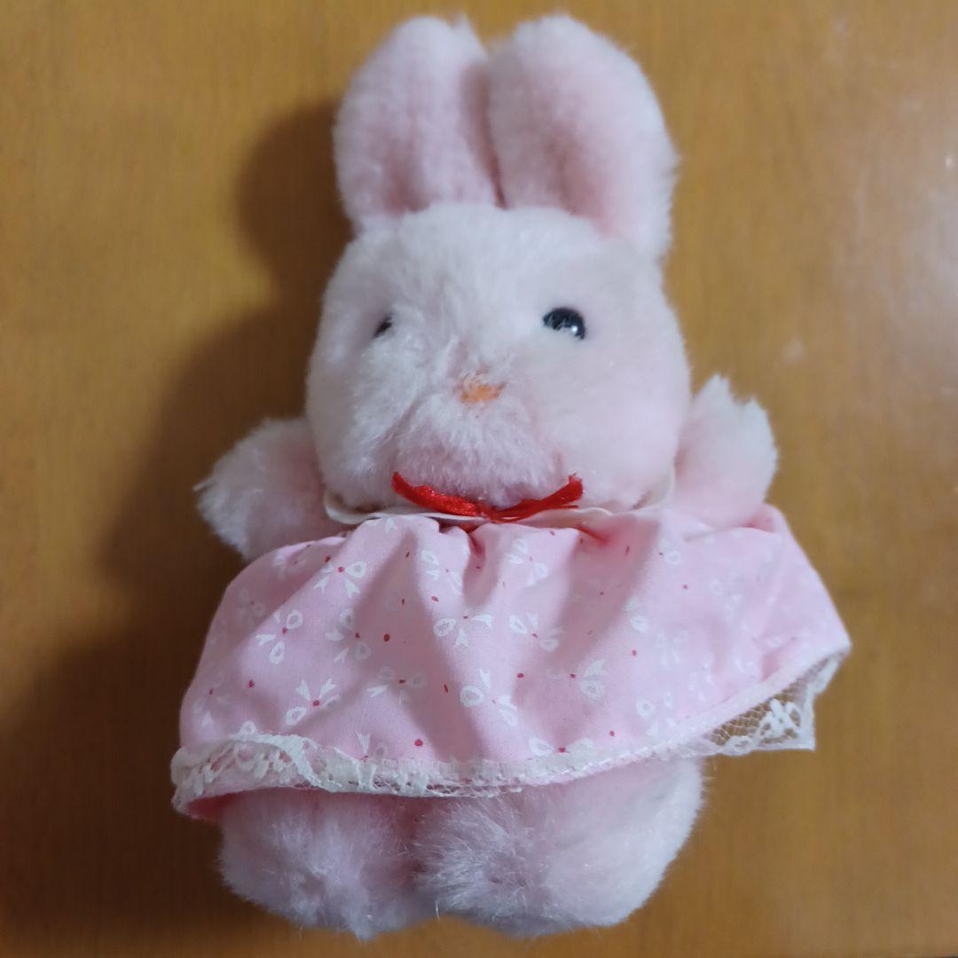 ファンシー うさぎ ピンク ぬいぐるみ 昭和 レトロ - メルカリ