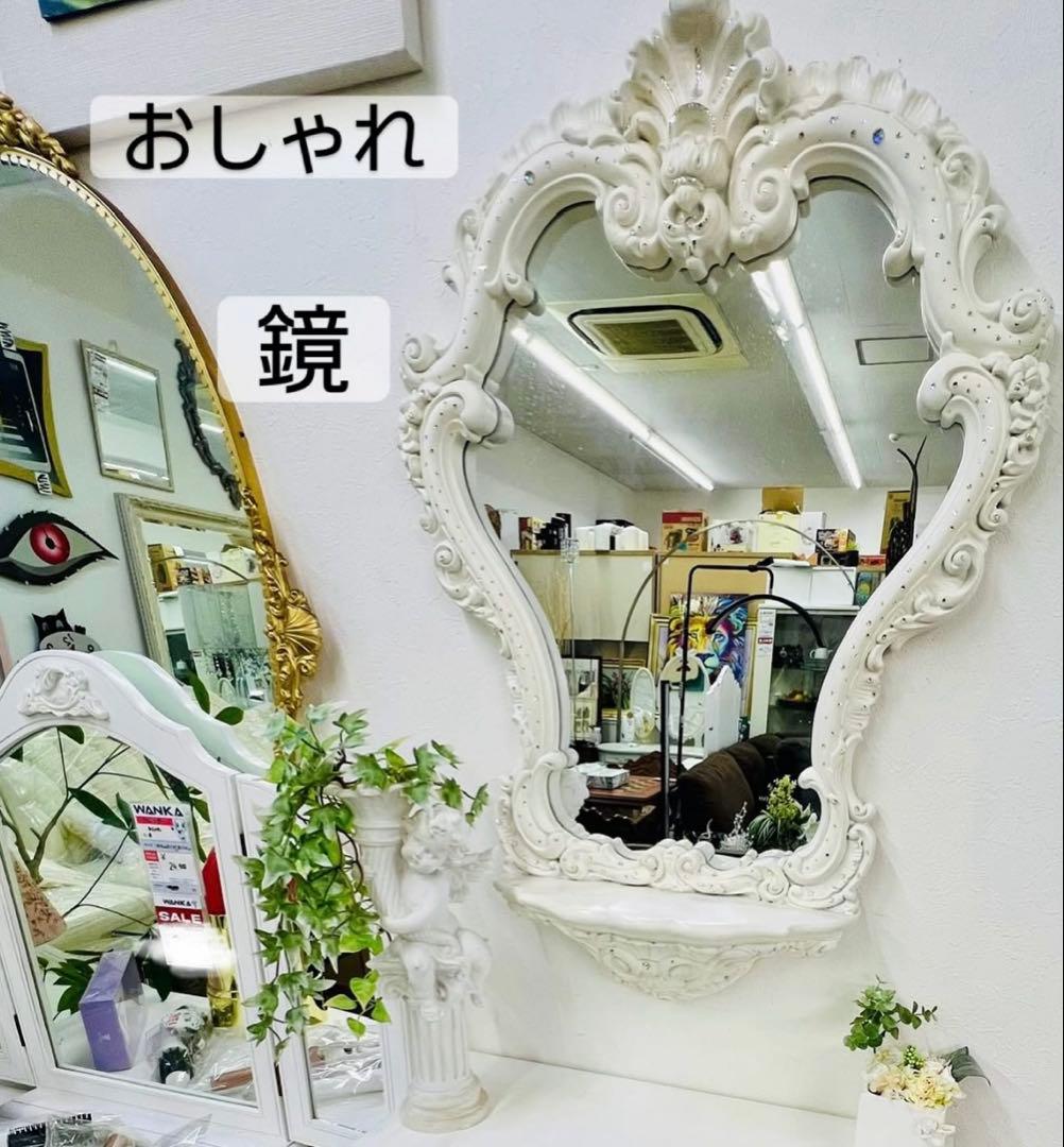 ロココ調ミラー鏡プリンセス　コンソール付き　ヨーロピアン　壁掛け 楽天市場】☆倉庫移転の為、総売り尽くしセール！☆ ロココ調