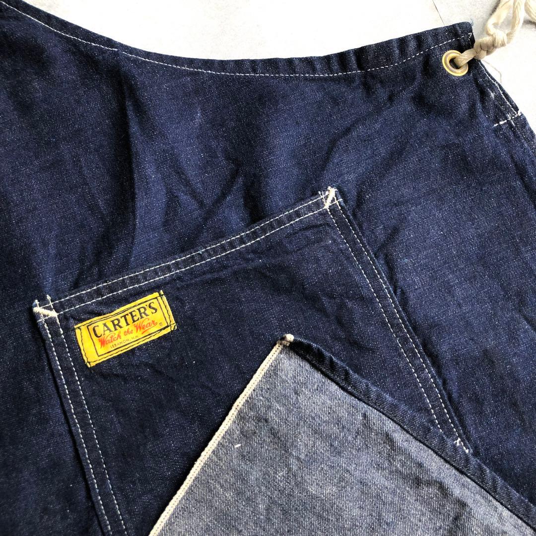 50s CARTER'S インディゴデニム エプロン ワーク エンジニア - メルカリ
