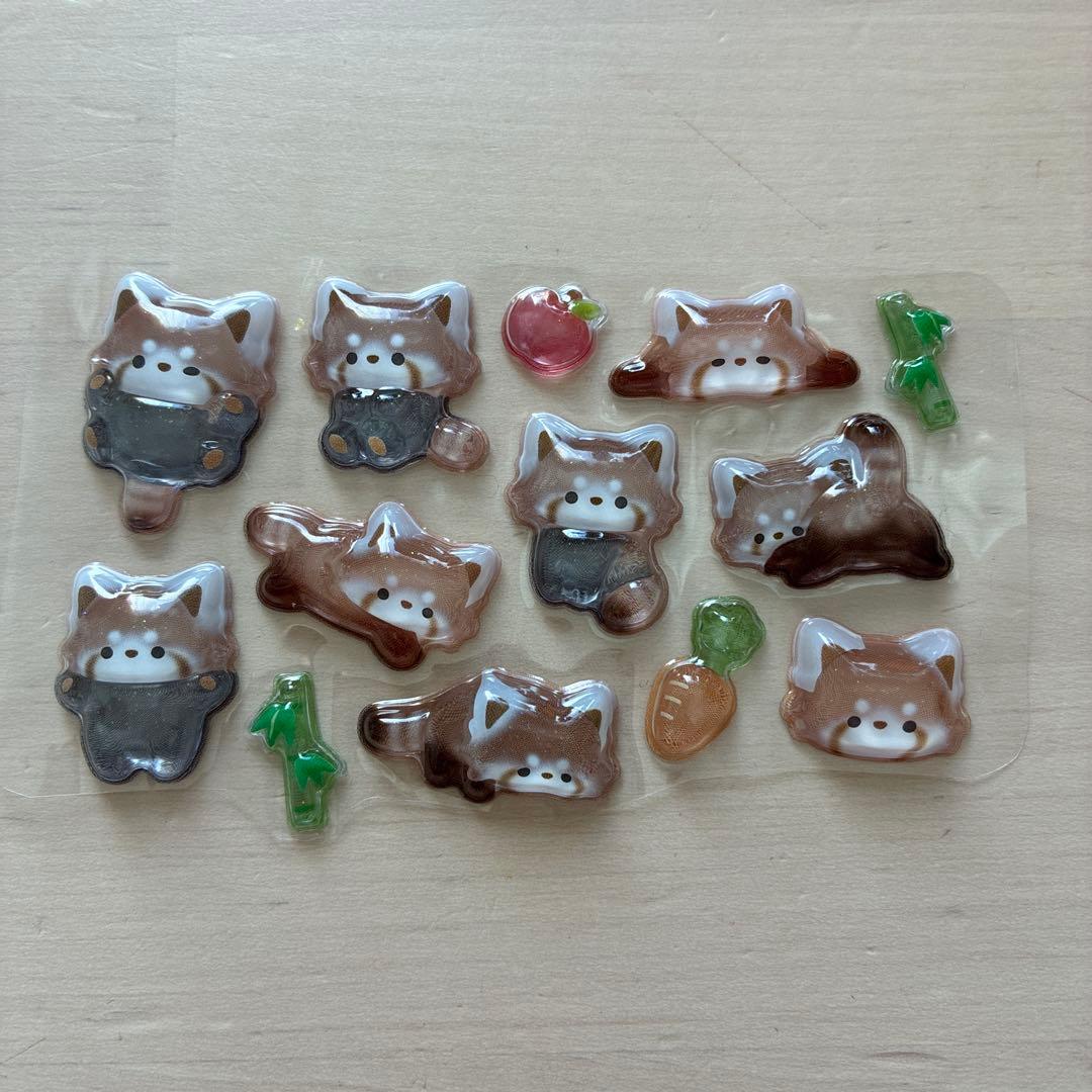 ボンボンドロップシール カピバラ ハシビロコウ レッサーパンダ - メルカリ