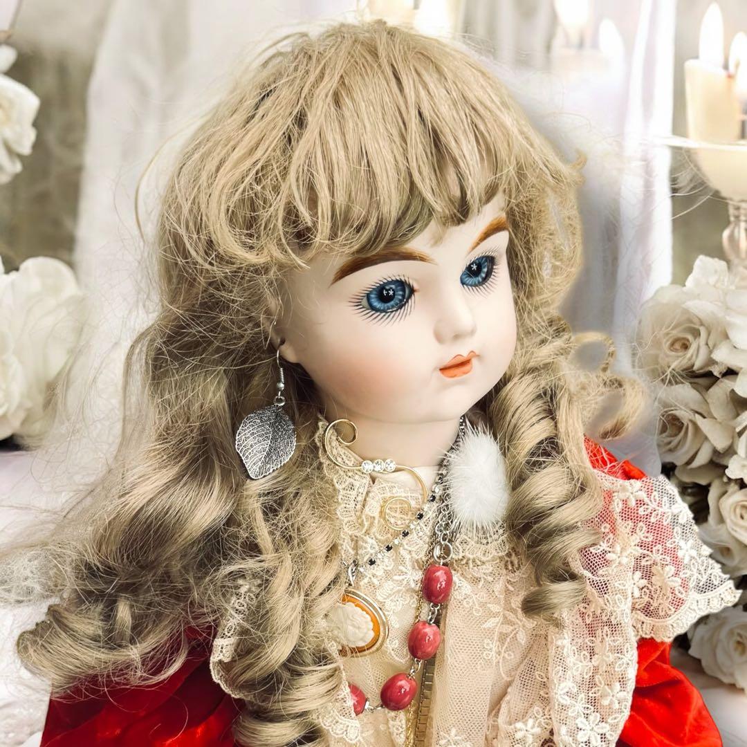 ぽてうさ様専用 ビスクドール ブリュジュン リプロ 英国風ドレス ボネ