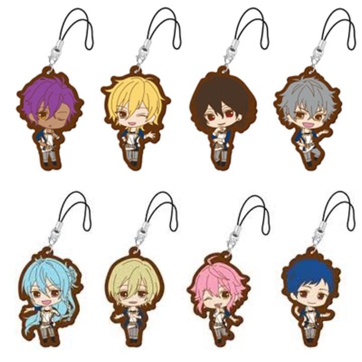 新品☆あんスタ【UNDEAD＆fine】ローソン☆ラバーストラップ☆8点セット