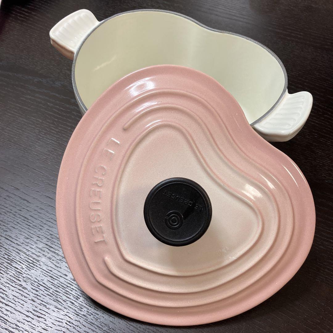 ルクルーゼ ココットダムール ハート パウダーピンク