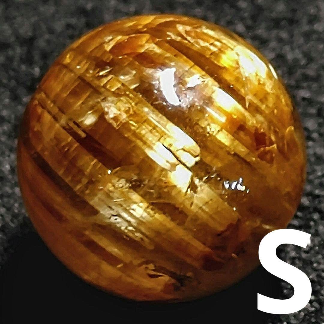 ☆リッチキャッツアイゴールデンルチル 10ミリ珠 ビーズS(SA+) - メルカリ