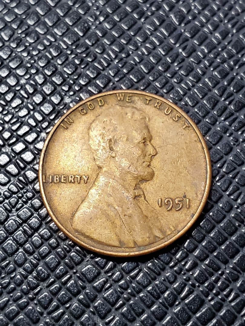 1739. 1951年 アメリカ リンカーン 1セント硬貨 - メルカリ