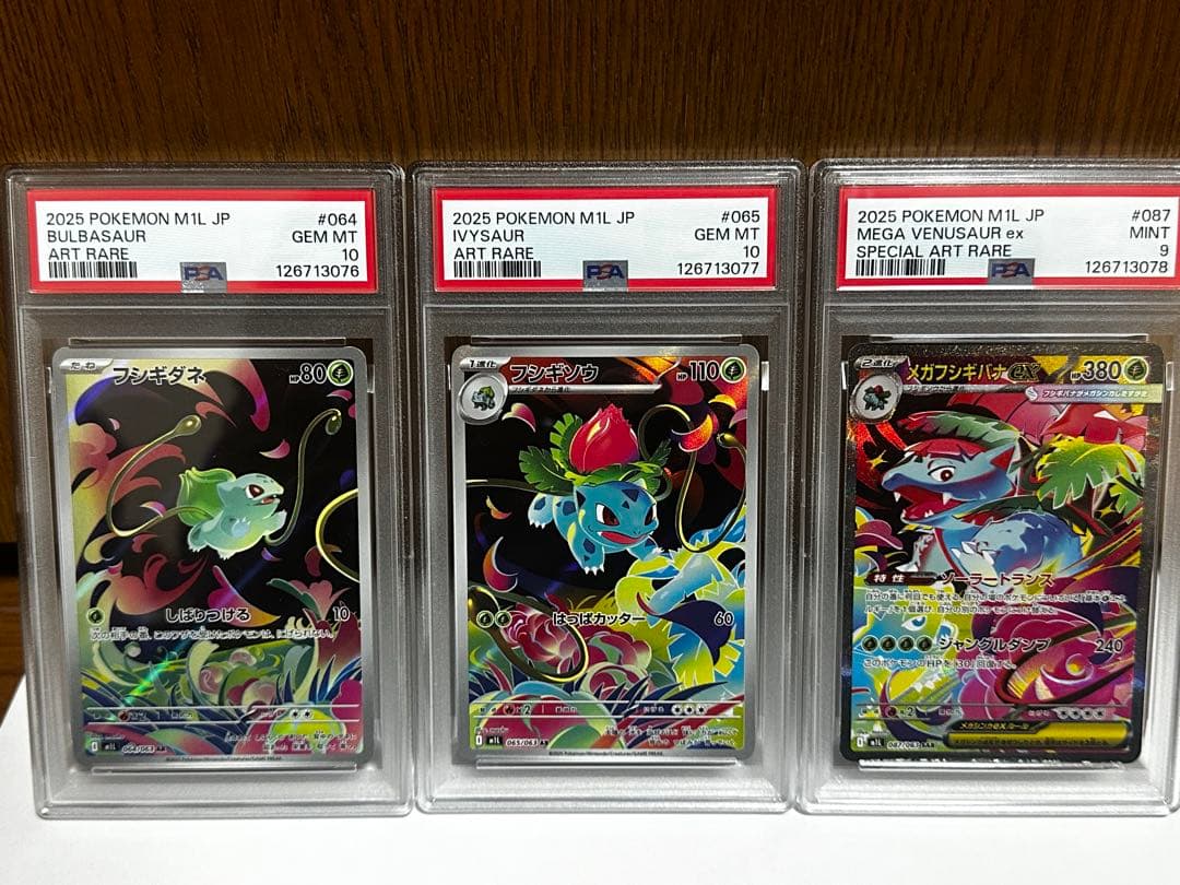 PSA10 9連番 フシギダネ フシギソウ メガフシギバナex SAR AR