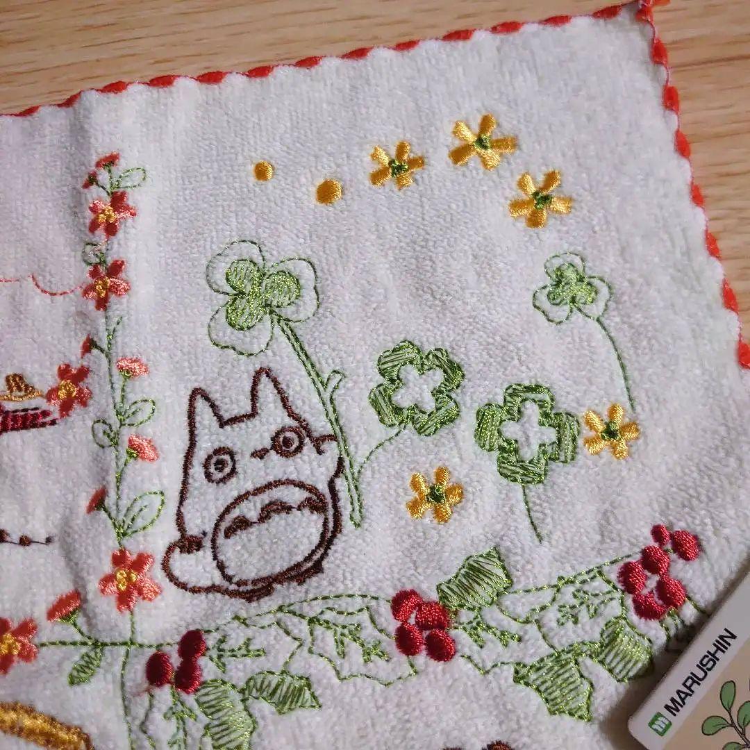 新品☆となりのトトロ 刺繍 タオルハンカチ☆ミニタオル☆ - メルカリ