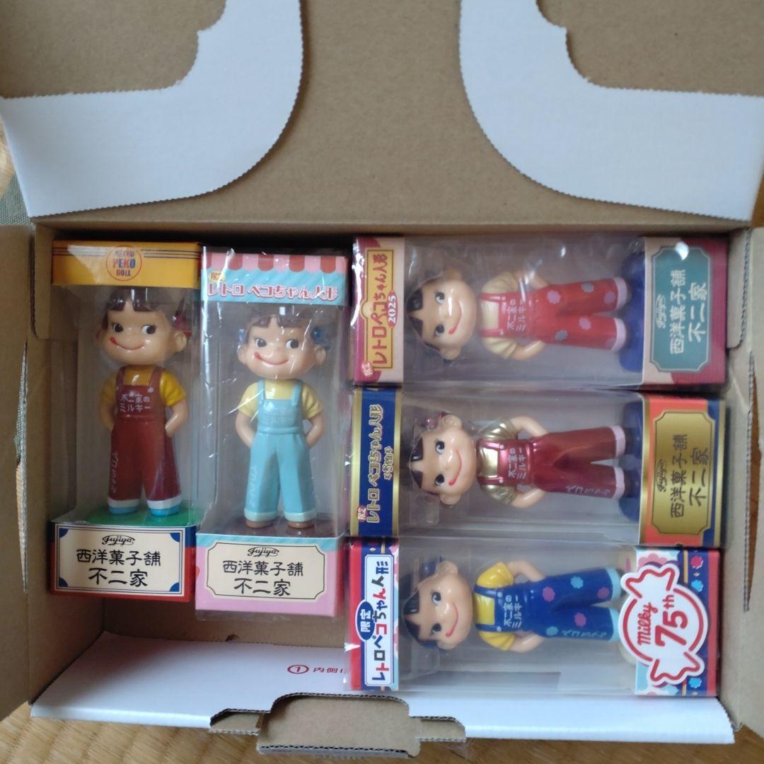 不二家 レトロペコちゃん人形 ５体セット 不二家 人形/ペコちゃんミュージアム 復刻レトロペコポコ人形 - メルカリ