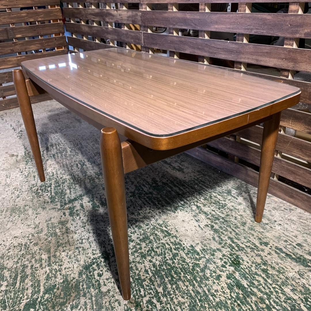 K658 富士ファニチア コーヒーテーブル ガラス天板 ブラウン 2025年最新FUJI FURNITURE センターテーブル・ローテーブルの人気 K658