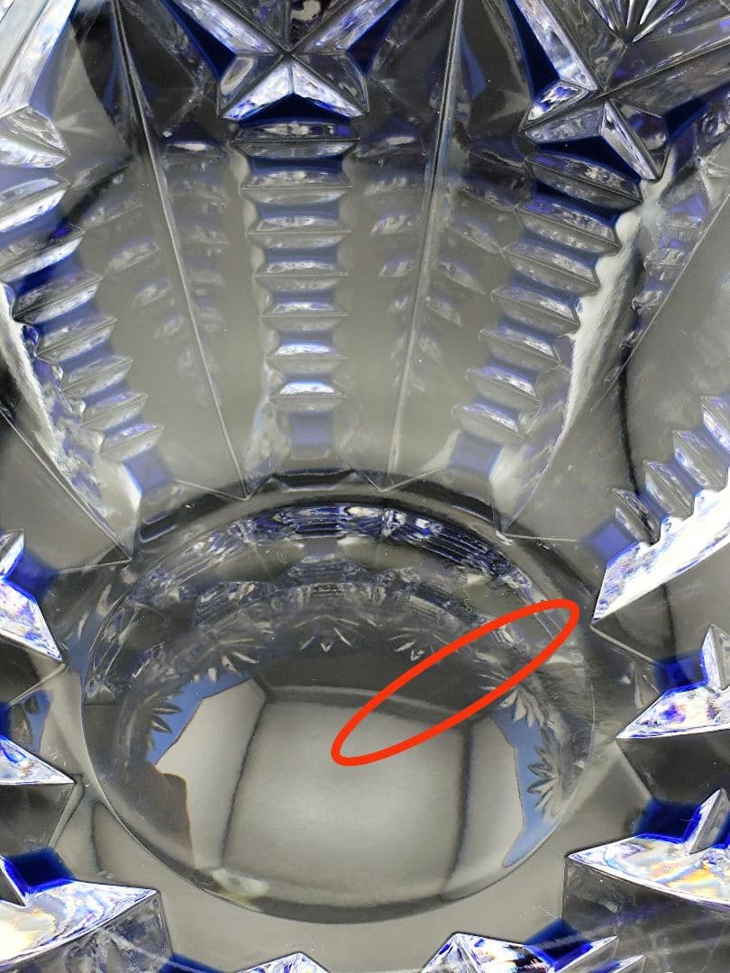 未使用品 希少品☆HOYA ホヤ 最高級 盛鉢 大鉢（切子、江戸切子、薩摩