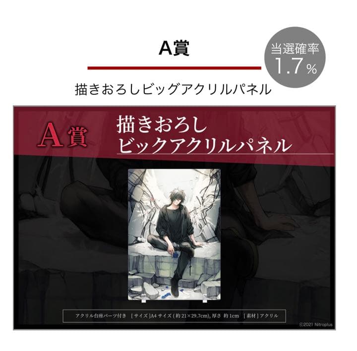 スロウダメージ くじメイト A賞 ビッグアクリルパネル トワ　TOWA スロウダメージ スロダメ くじメイト A賞 ビッグアクリルパネル トワ