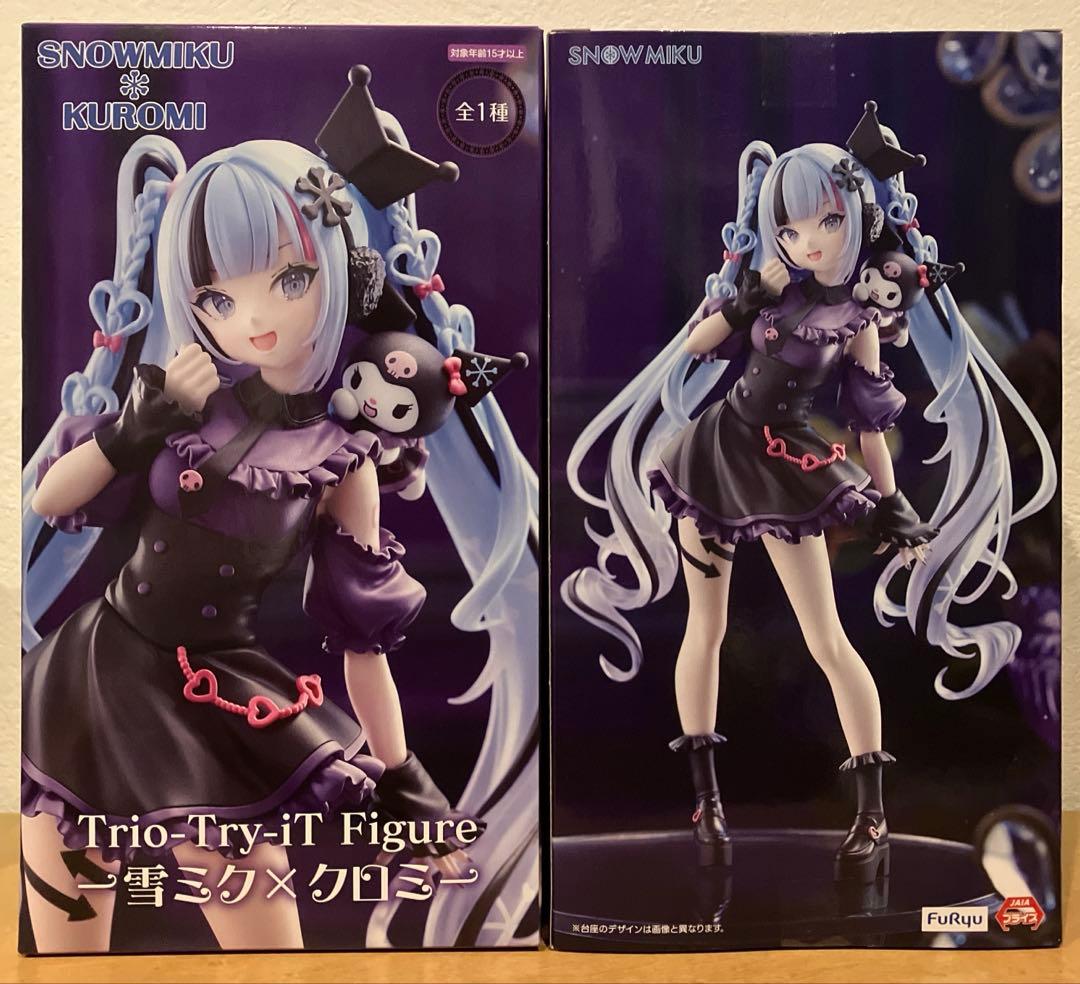 初音ミク Trio Try-iT Figure 雪ミク×クロミ 2個セット - メルカリ