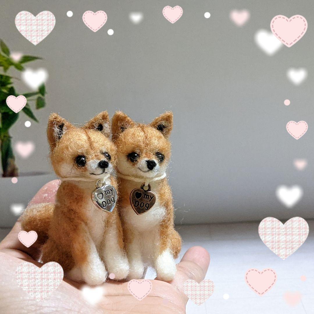 □豆柴 プロフ必須さま専用愛犬ちゃん2体ミニチュアオーダー確認用
