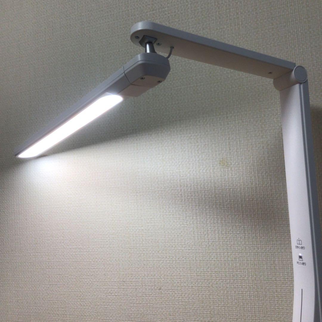パナソニック SQ-LC470-W デスクスタンド　照明　デスクライト LEDデスクスタンド クランプタイプ ホワイト仕上×シルバー SQ-LC570-W
