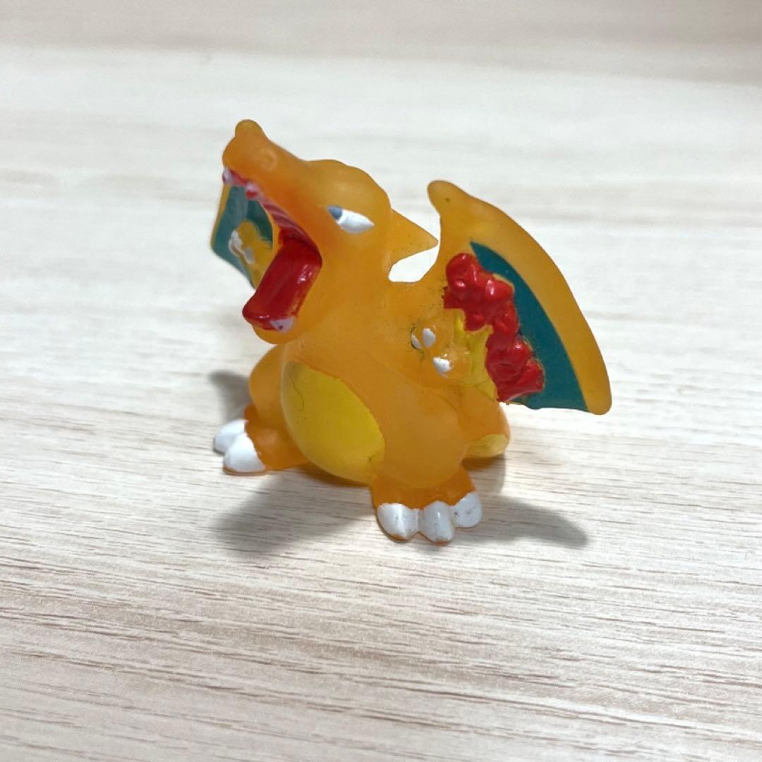 ポケモンキッズ 初期 クリア 指人形 ソフビ フィギュア リザードン