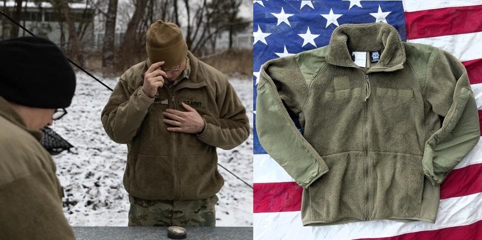 米軍実物　ポーラテックフリースジャケット　S-R　コヨーテ　ECWCS　128 米軍実物 ポーラテックフリースジャケット S-R コヨーテ GEN3 ECWCS