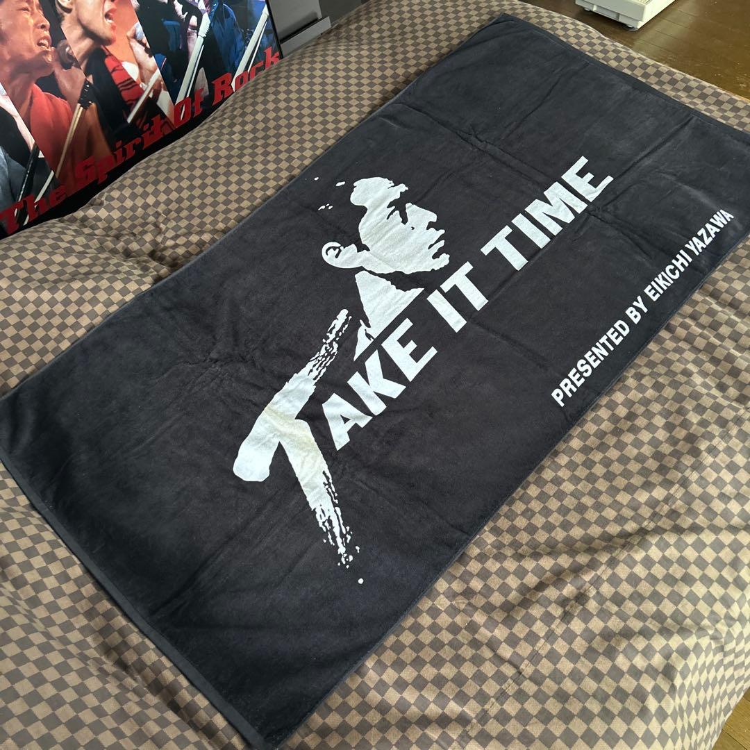 矢沢永吉　TAKE IT TIME ビーチタオル 矢沢永吉 さん、スペシャル ビーチタオル TAKE IT TIME - メルカリ