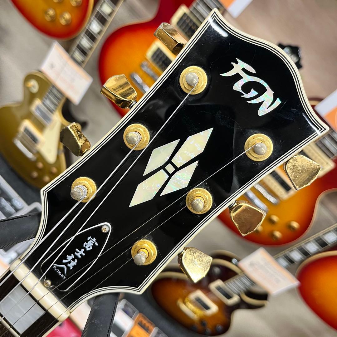 11546】FGN Fujigen レスポール カスタム タイプ ブラック - メルカリ