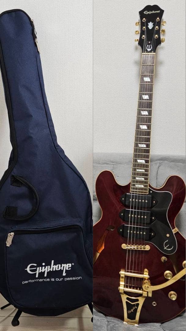 Epiphone Riviera Custom P93 （エピフォンケース付き） - メルカリ
