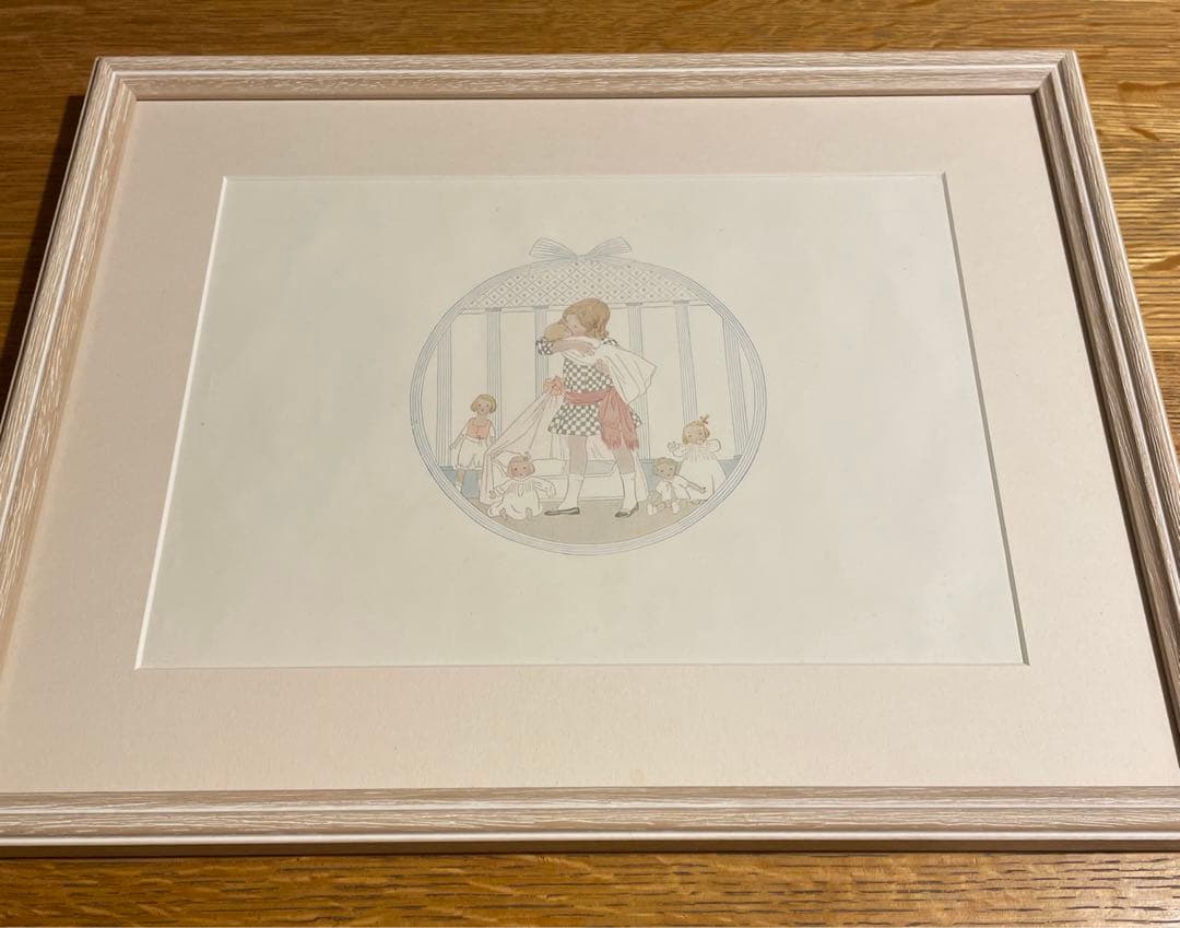 イギリス ウィルビーク・ル・メール 挿絵 額入り アンティーク 1911年