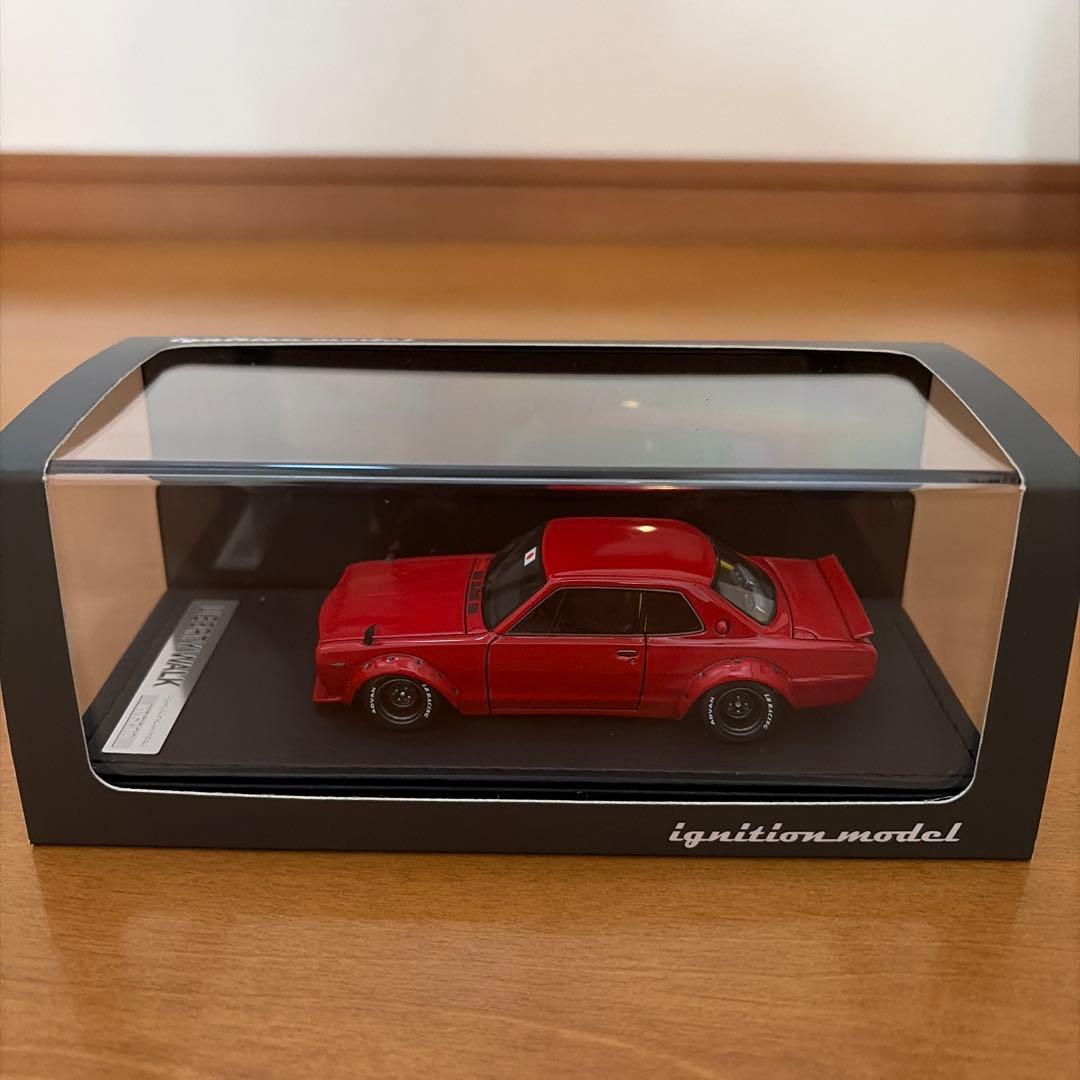 LB-WORKS ハコスカ 2Door レッド イグニッションモデル イグニッションモデル製 1/18 LB-WORKS ハコスカ 2ドア ブラック