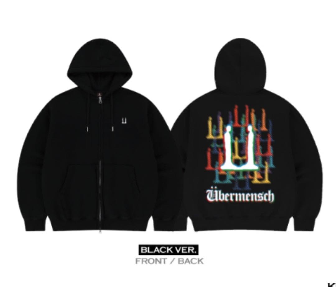 G-DRAGON ソウルコン フーディージップアップ Übermensch 黒 - メルカリ