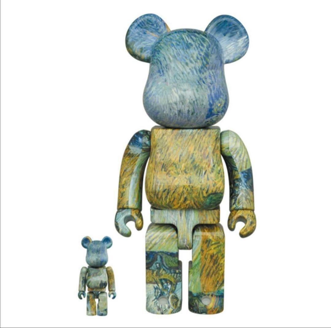 BE@RBRICK Van Gogh ベアブリック ゴッホ 100%&400% ゴッホの自画像がBE@RBRICKに！100％＆400％の2サイズセットと特大1000