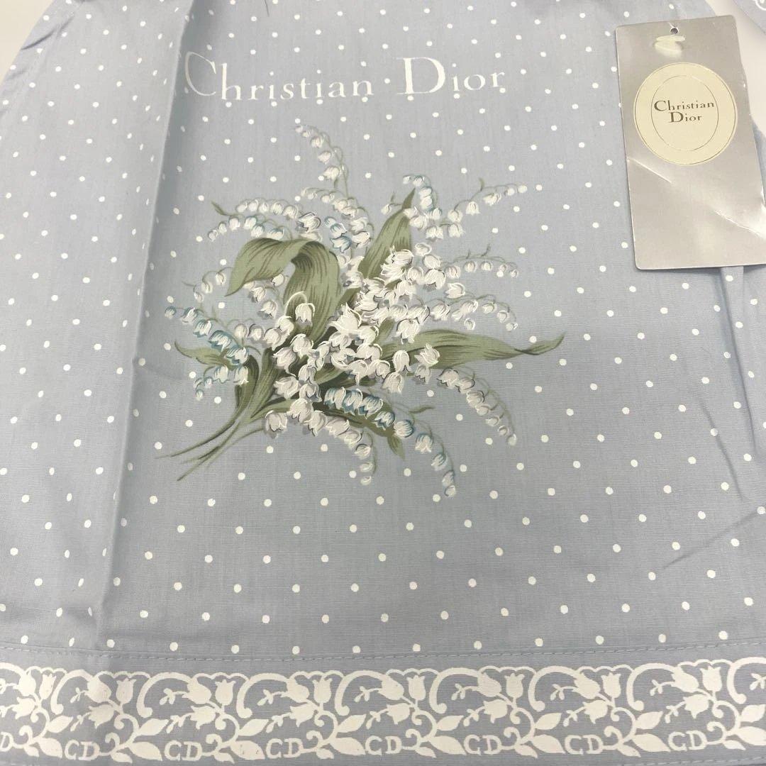 新品✨Diorクリスチャンディオール エプロン すずらんミュゲ 花柄 タグ