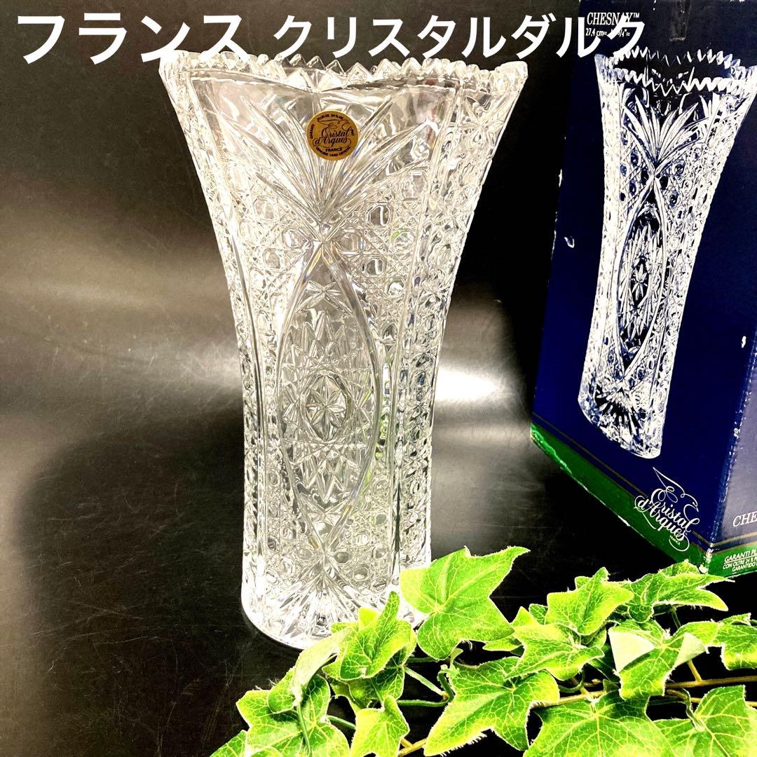 フランスCristal d'Arques クリスタルダルク花瓶 CHESNAY - メルカリ