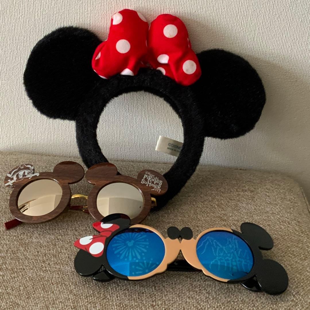 ディズニーグッズまとめ売り ミニーマウス カチューシャ サングラス