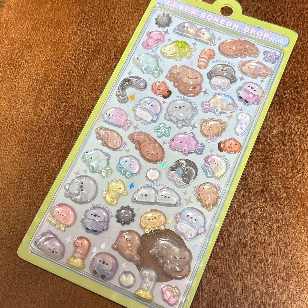 新品未開封】BONBON DROPシール 京都水族館 限定 - メルカリ