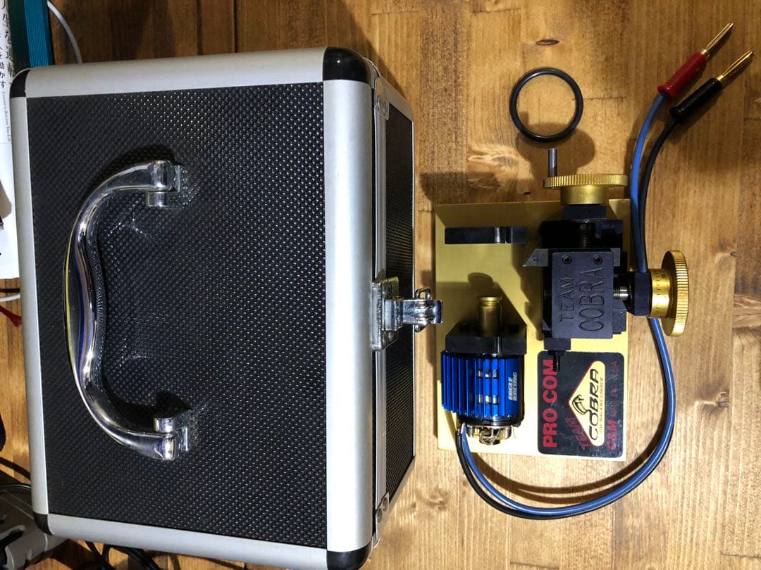 貴重美品】コミュテーターteam COBRAモーター用ローター研磨機 ケース