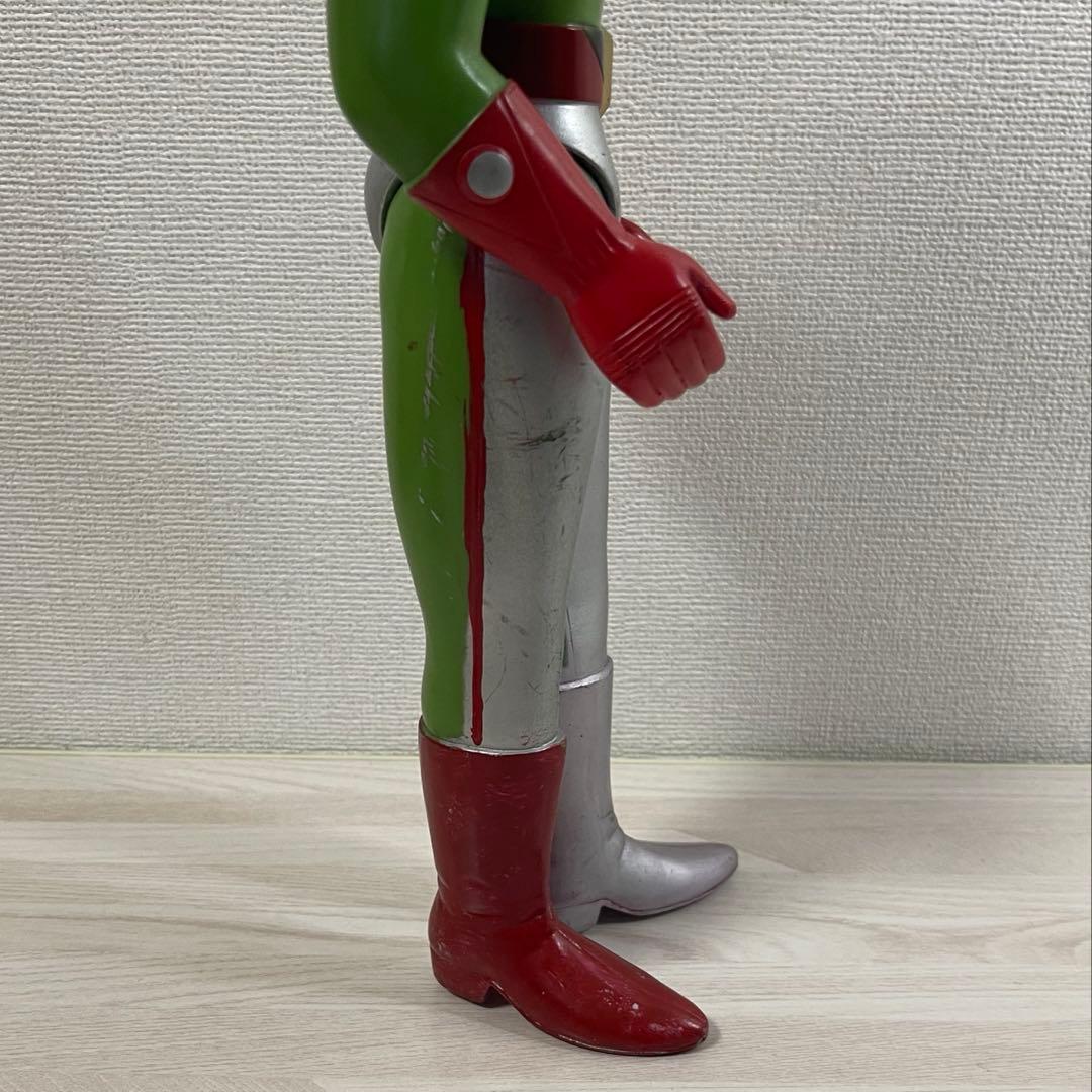 旧バンダイ ソフビ サンダーマスク フィギュア 東洋エージェンシー 面
