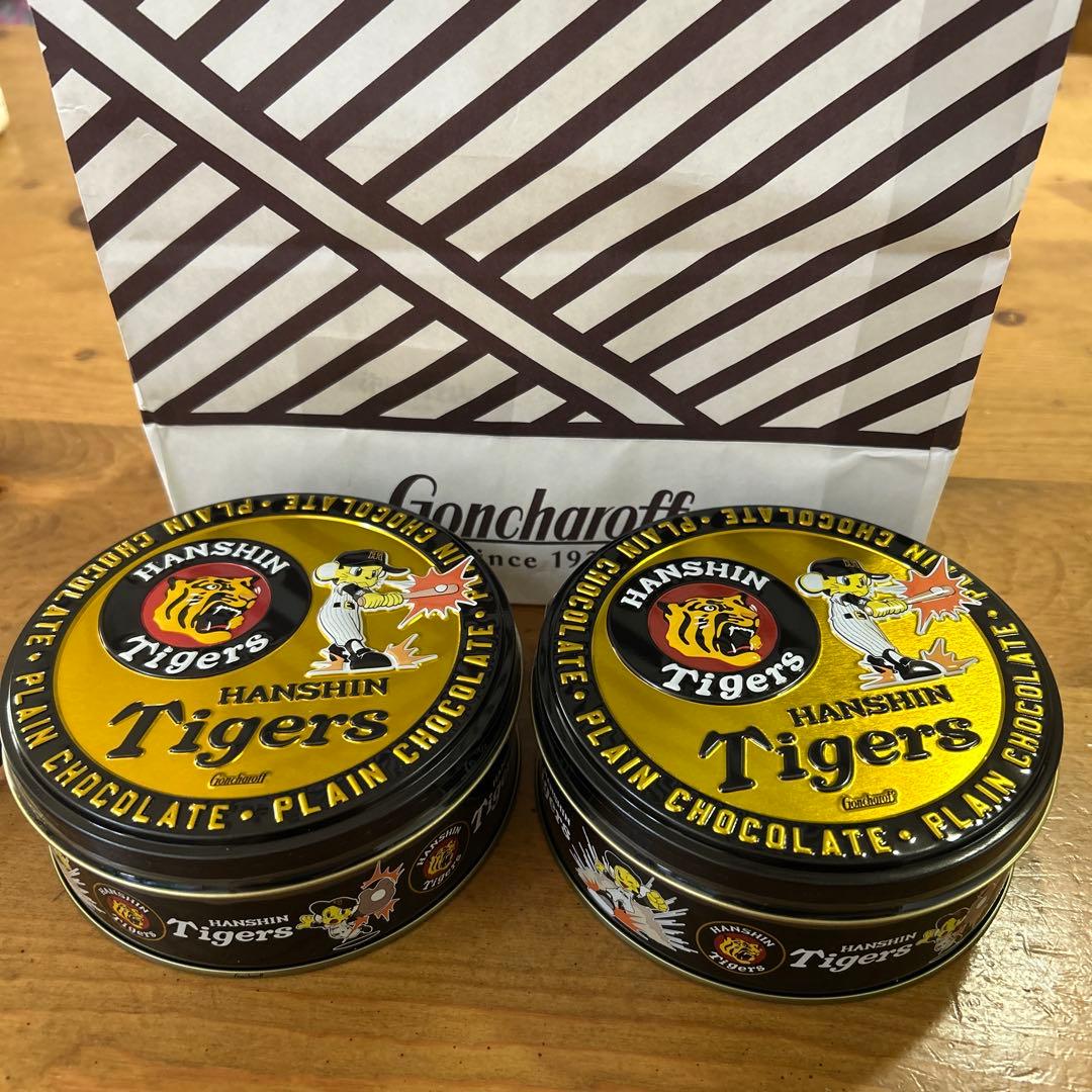 阪神タイガース トラッキー チョコレート缶 2個セット 優勝記念
