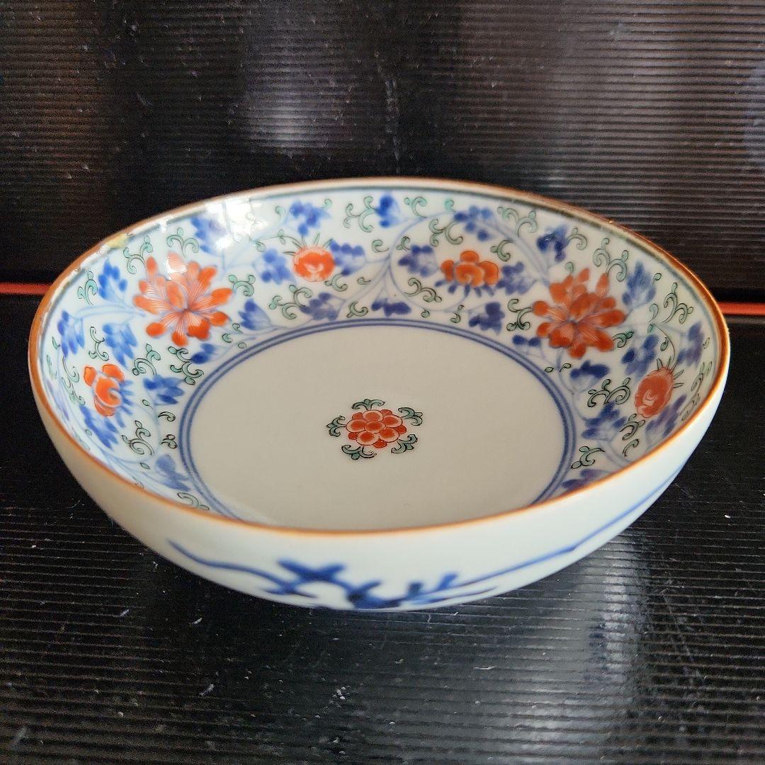 BE931 有田焼 柿右衛門様式 色絵七宝花唐草三方花卉図 大壷 色絵